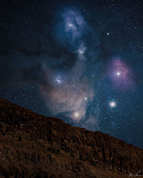 Aufgang Rho Ophiuchi &uuml;ber Teide Caldera
