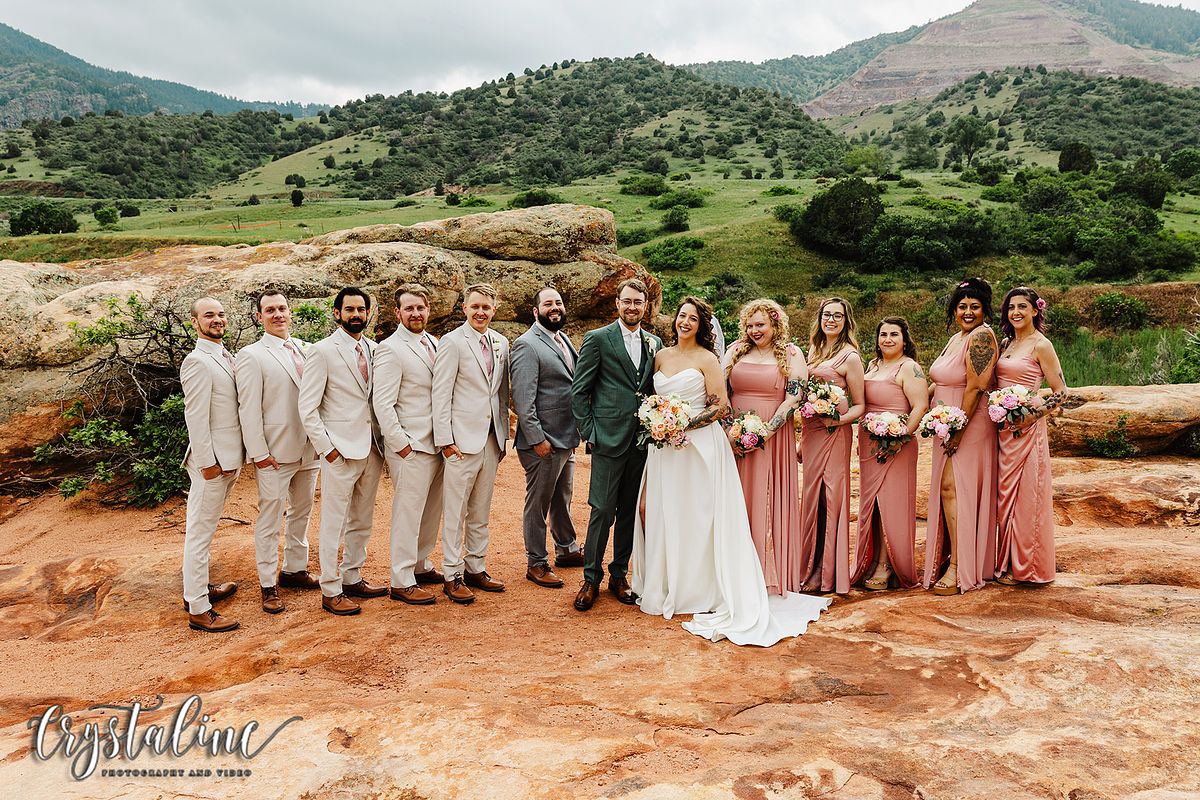 Wedding Party on the Rocks