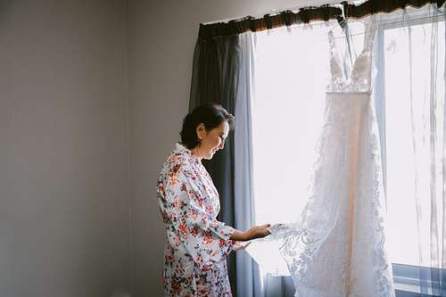 Bride Getting Ready