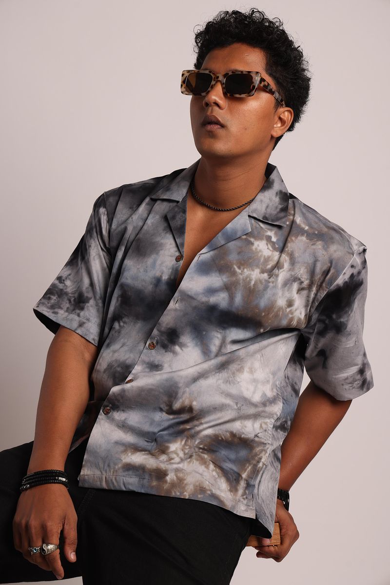 Relaxed Fit Cuban Collar Shirt