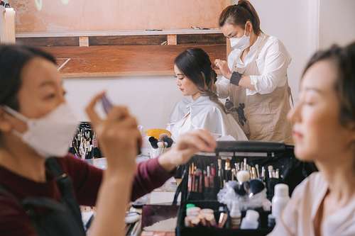 Bride Getting Ready