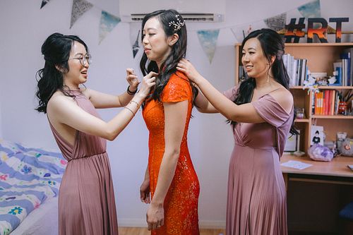 Bride Getting Ready