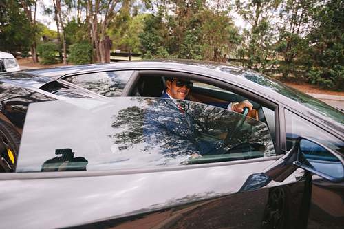 Groom Getting Ready