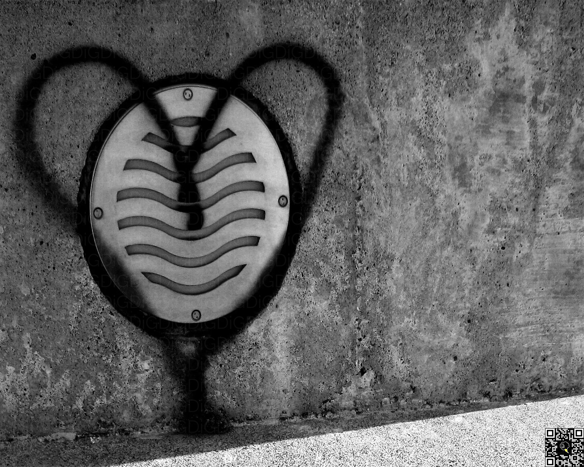 Close-up of wall art showcasing genuine creativity.