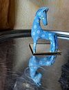 A Dappled Blue Horse, Original mini-sculpture