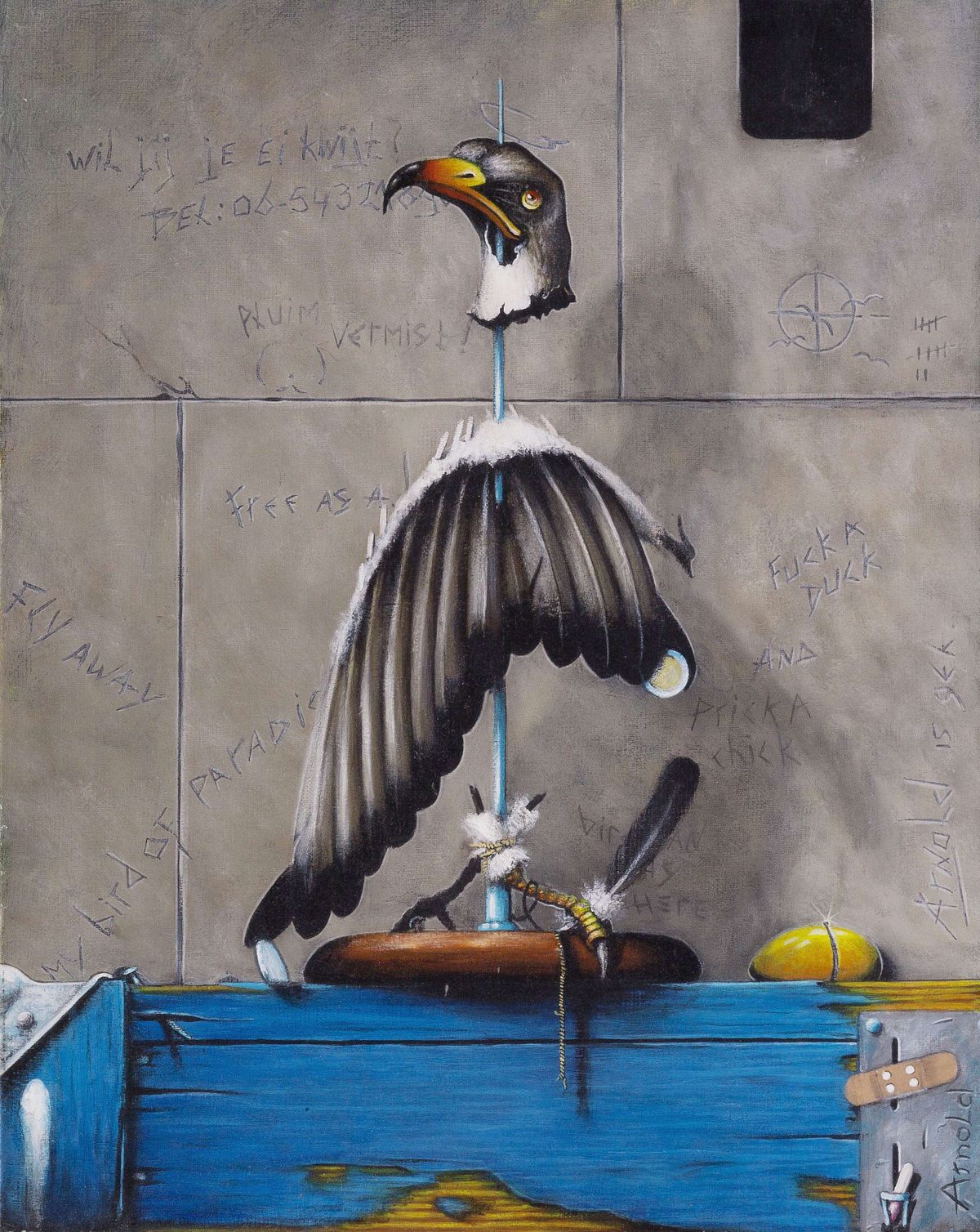 As eagle reigning – surreal painting by Dutch artist Arnold Janssen
