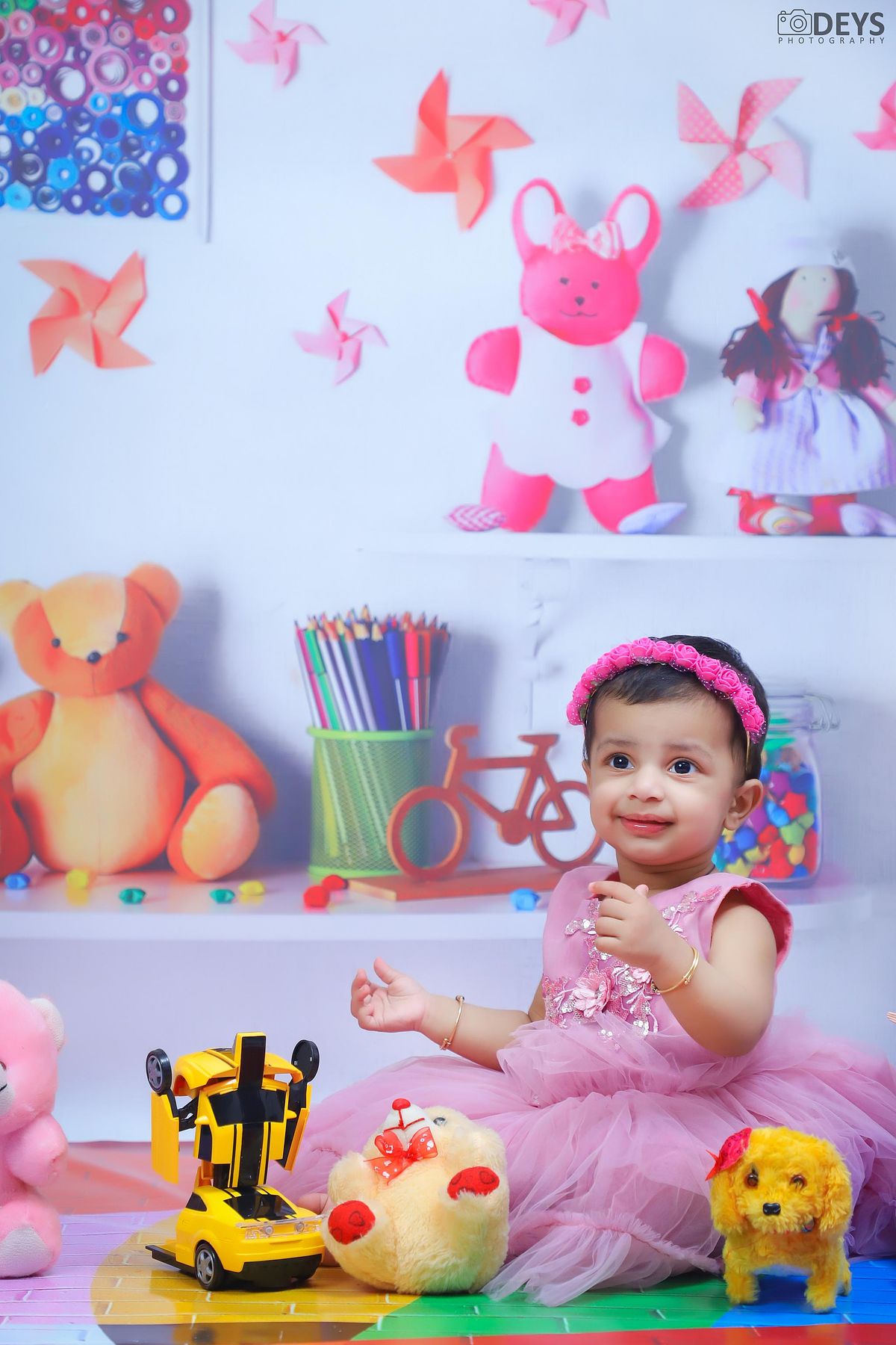 Pre first birthday photoshoot indoor at home
