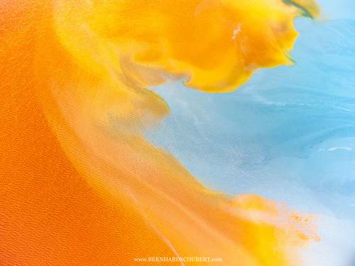 Blue meeting orange
