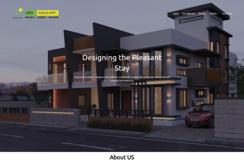 Hitha Associates Architecure Website