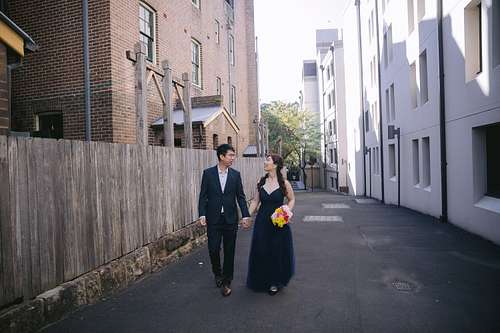 Engagement photo in The Rocks
