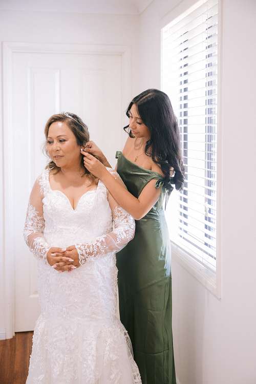 Bride Getting Ready