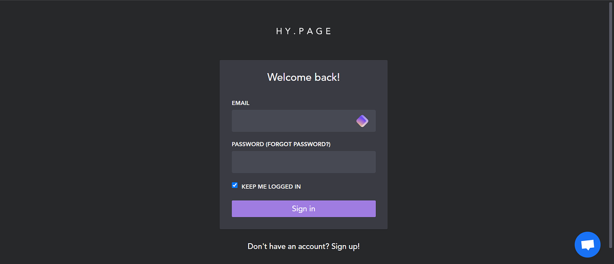 Hy.page home page