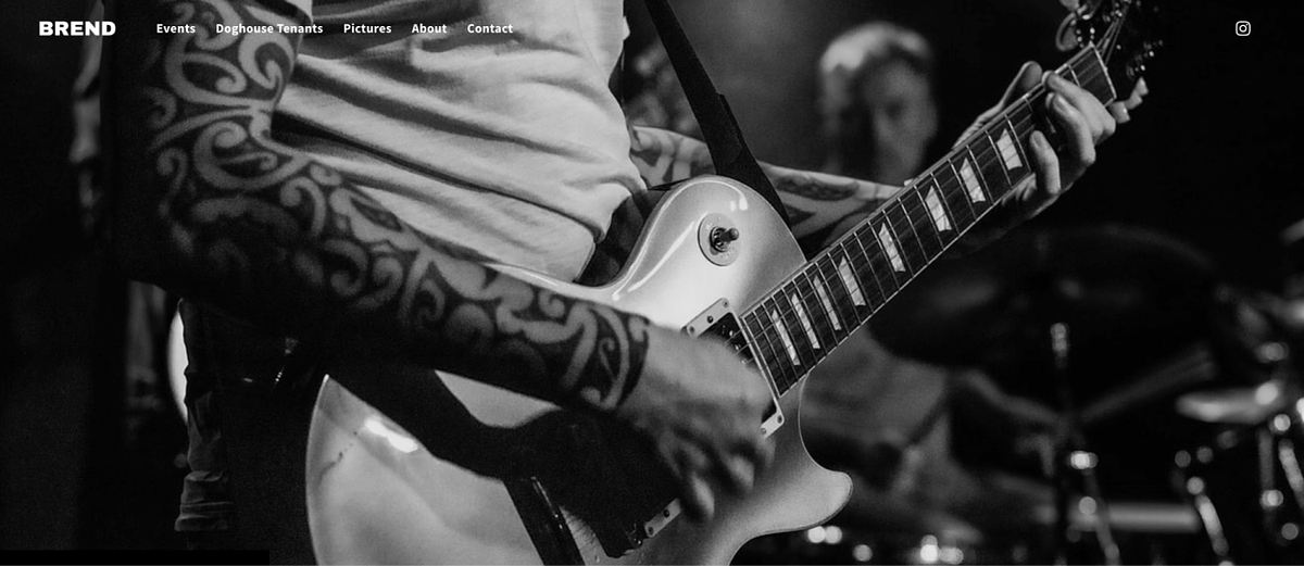 Afbeelding van de muzikantenwebsite van Brend Rock