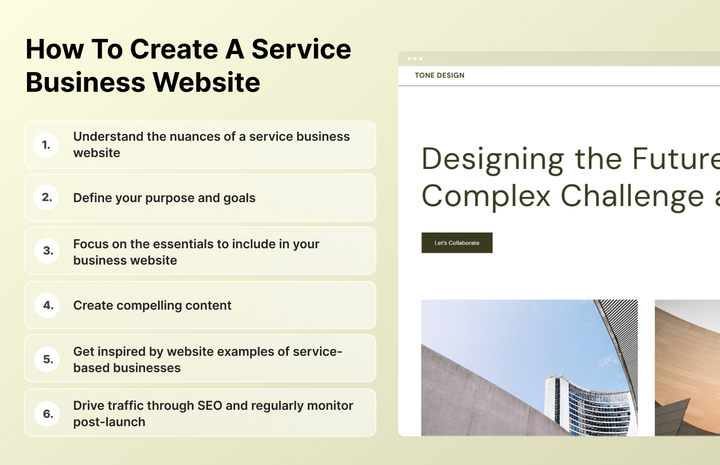How to create a service business website