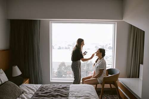 Bride Getting Ready