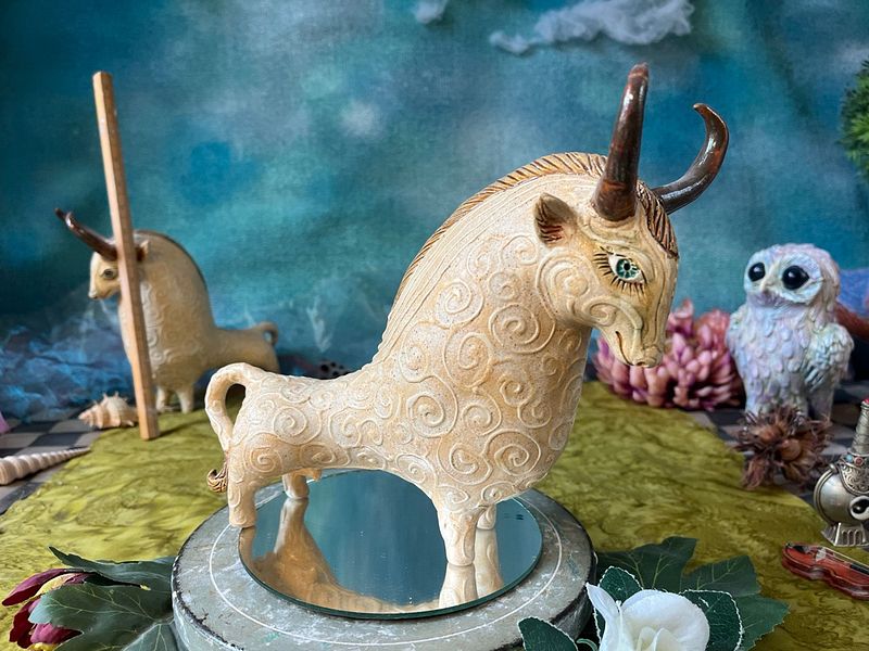 Pair of Cretan Bulls