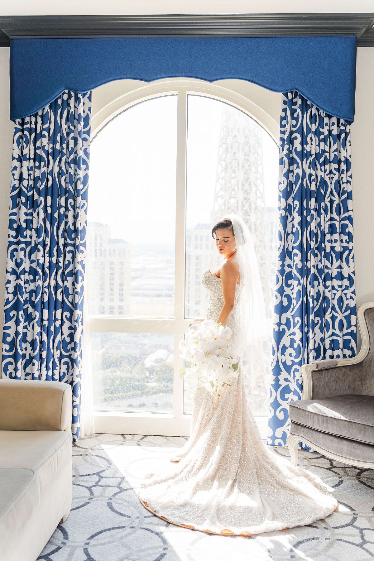 Wedding/Elopement at La Chapelle Royale at Paris Hotel, Las Vegas Nevada