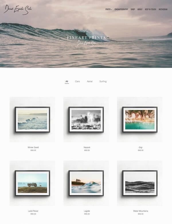 Daniel Espírito Portfolio Website Examples
