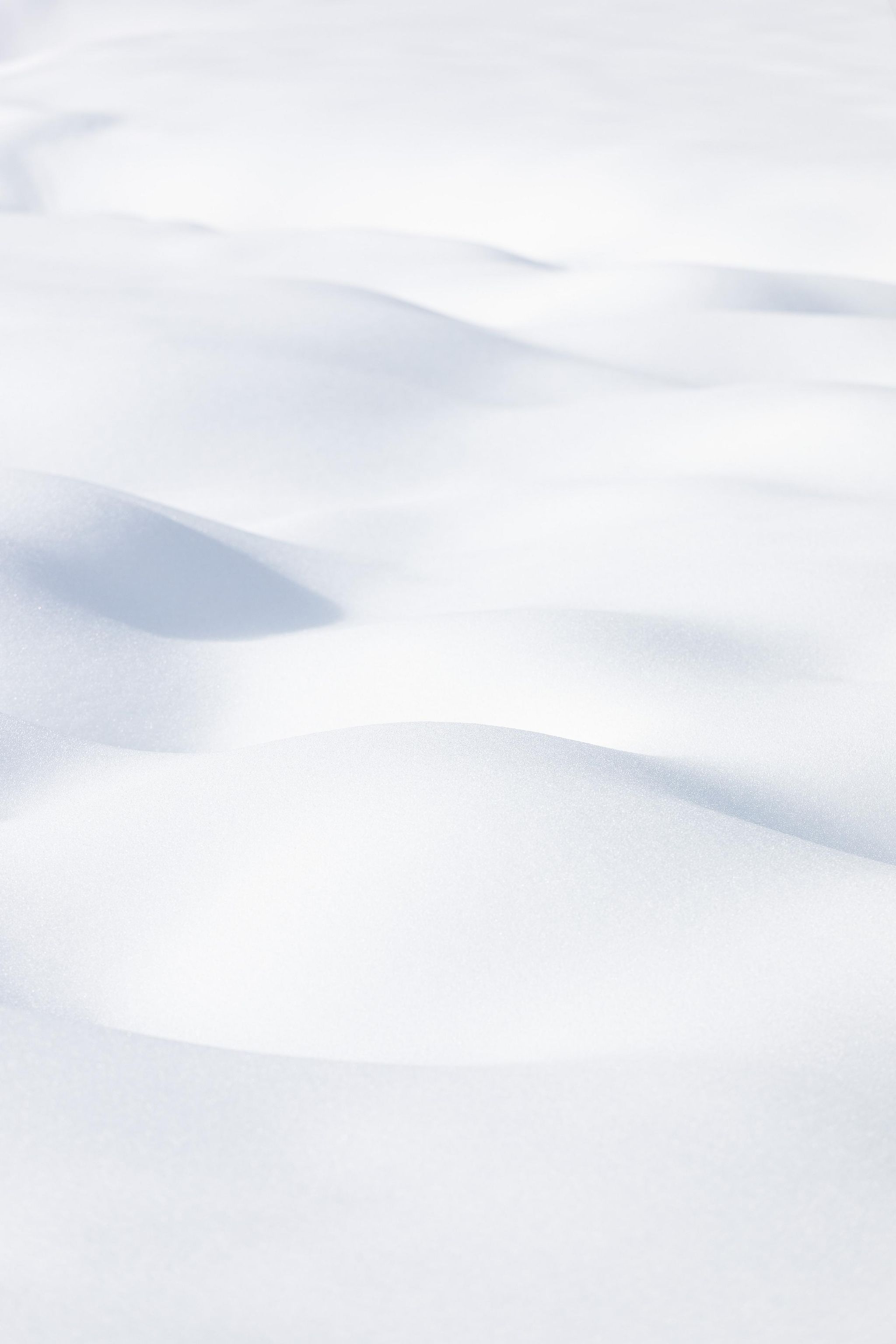 Ondulations de neige formant des vagues abstraites en hiver