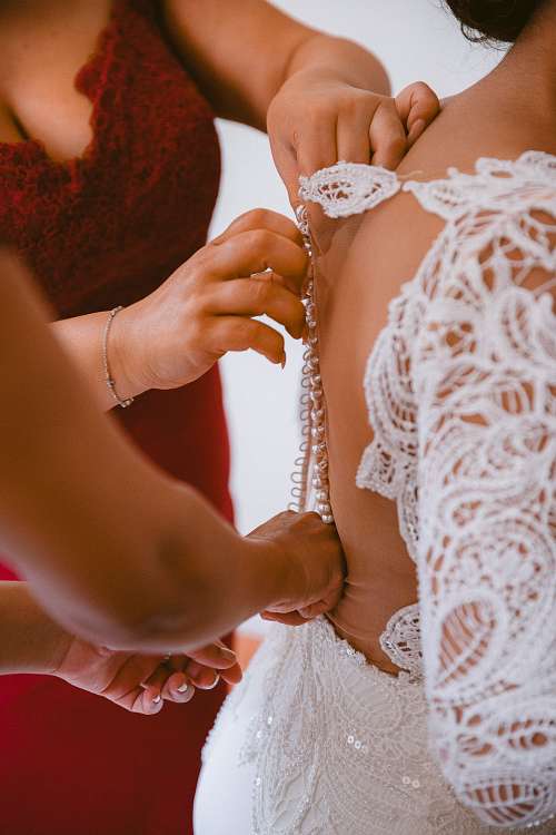 Bride Getting Ready