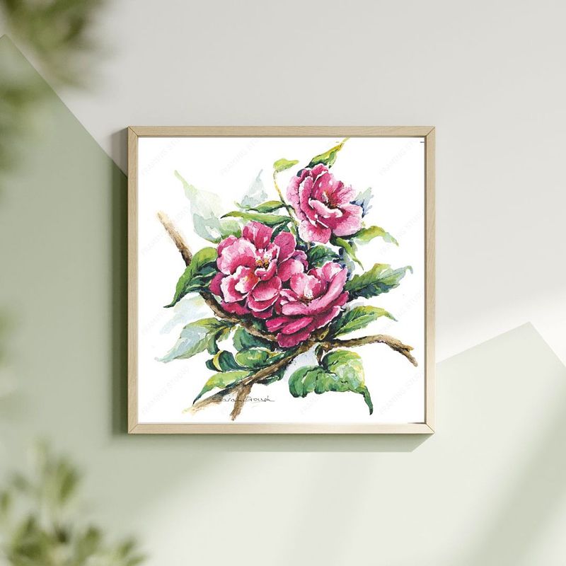 Pink Camellia Flowers