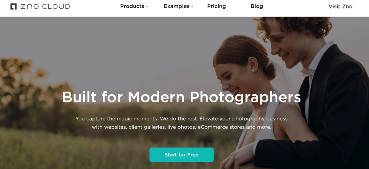 Captura de tela do Zno Cloud