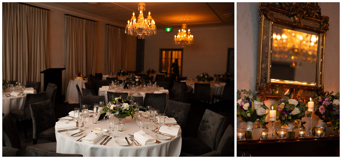 Wedding reception setup at Gunners Barracks Mosman.
