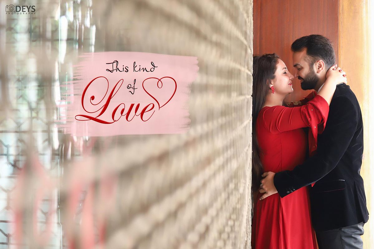 Pre wedding romantic couple in photography in Gurgaon theme studio