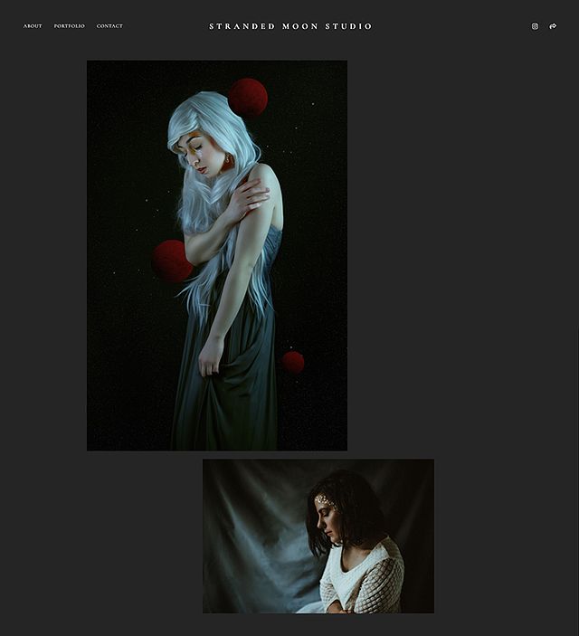 Stranded Moon Studio Portfolio Website Examples