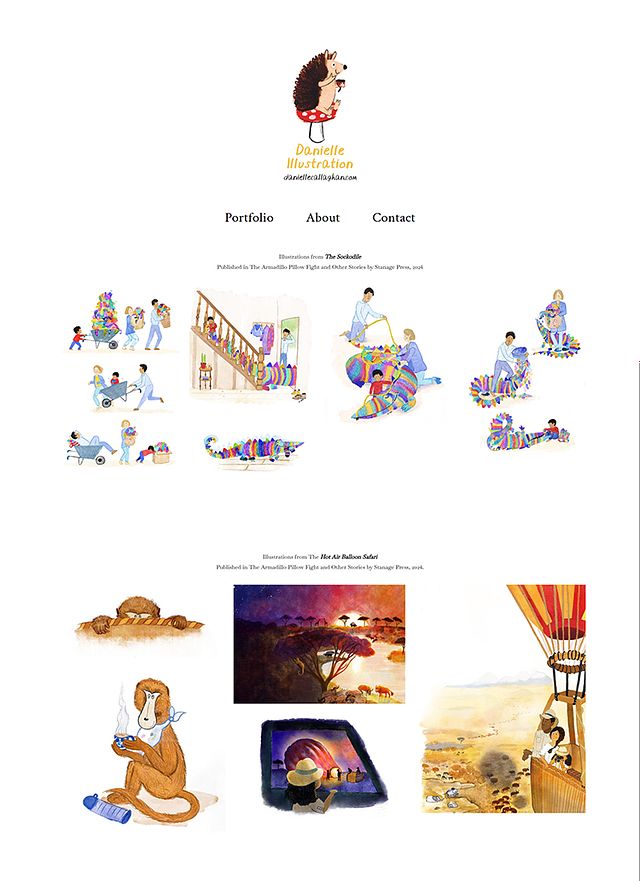 Danielle Callaghan Portfolio Website Examples