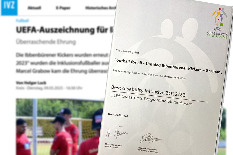 UEFA-Auszeichnung für Ibbenbürener Kickers
