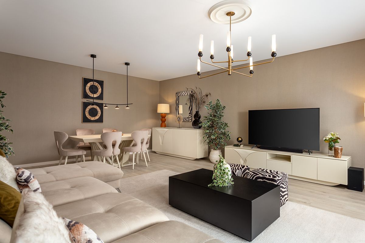 Fotografia de no Apartamento Montijo, destacando a decoração com Estilo Africano.