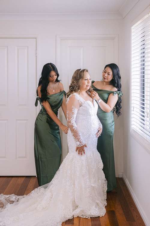 Bride Getting Ready