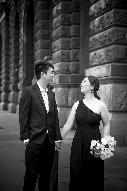 Engagement photo at Martin Place