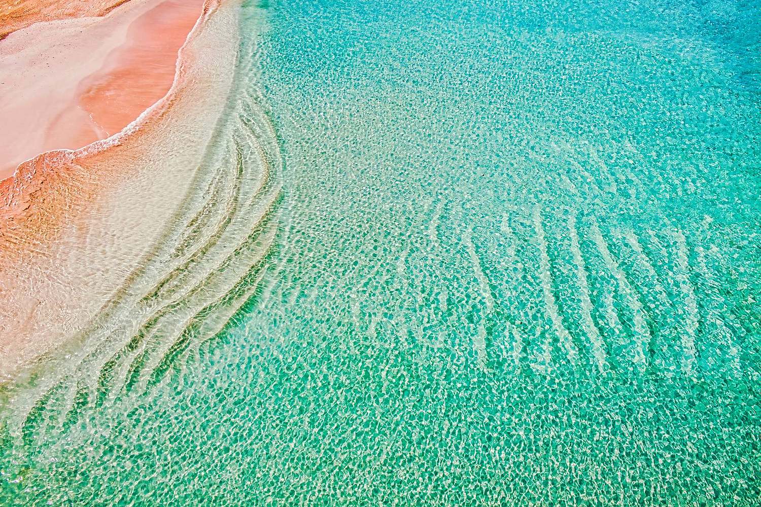 High Angle View of Caribbean Sea Touching St Barth's Beach