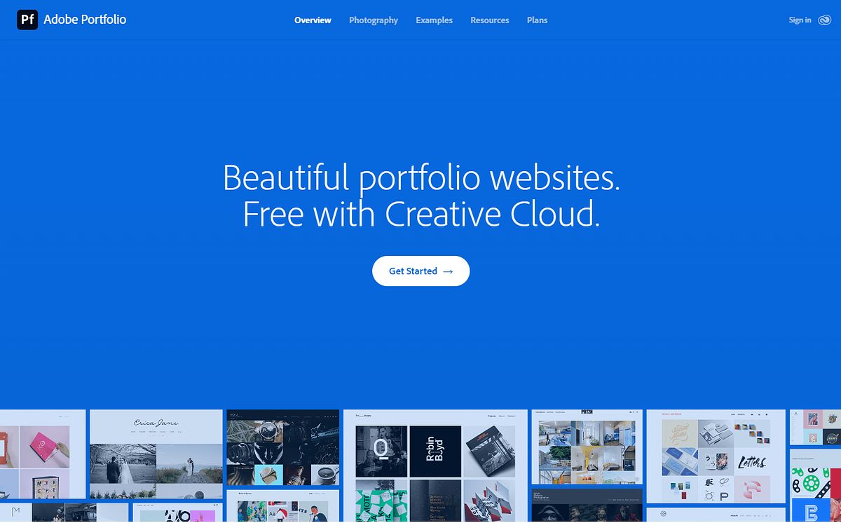 Adobe Portfolio