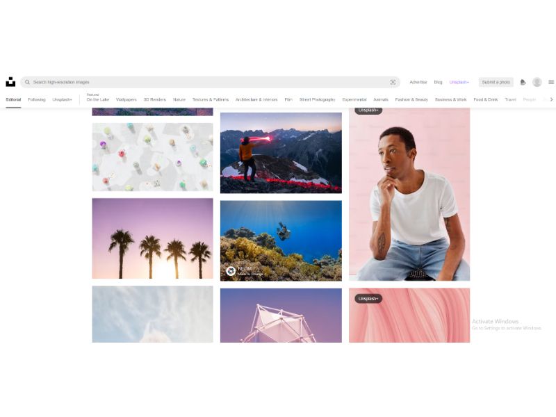 Unsplash - Stock Image No code tool