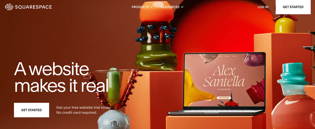 Squarespace home page