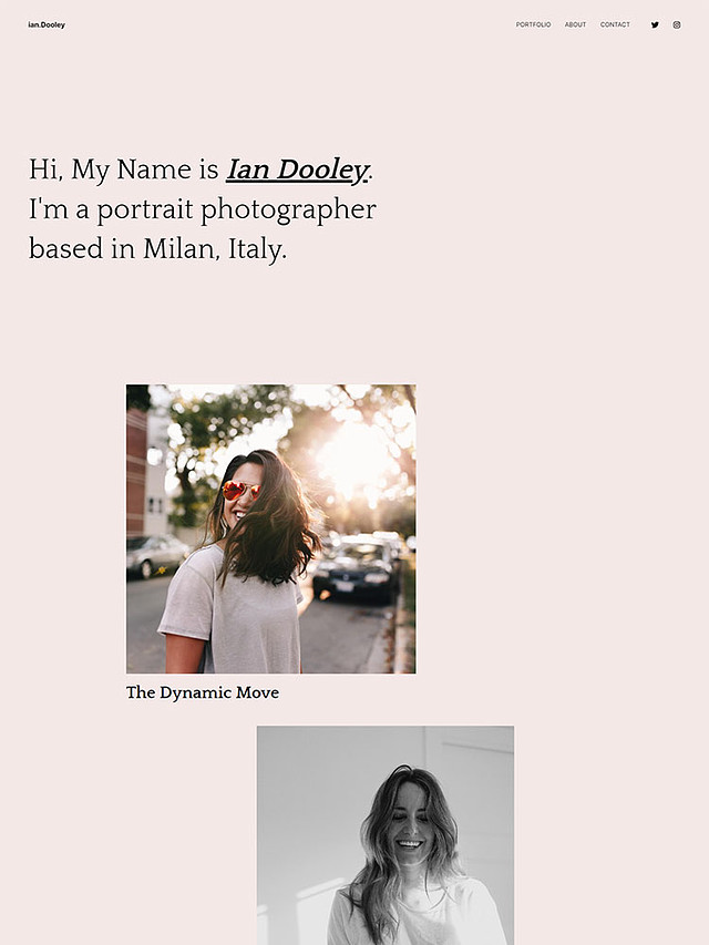 Shape - Pixpa Portfolio Website Templates