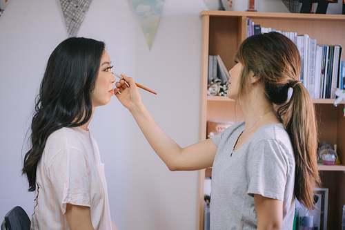 Bride Getting Ready