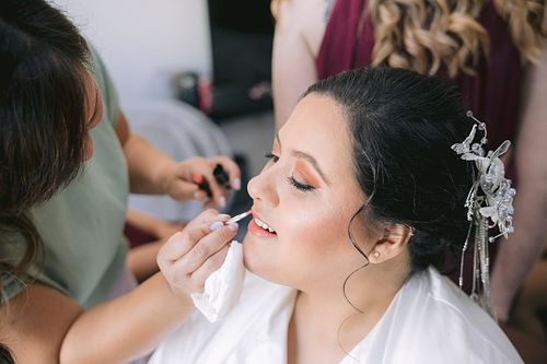 Bride Getting Ready